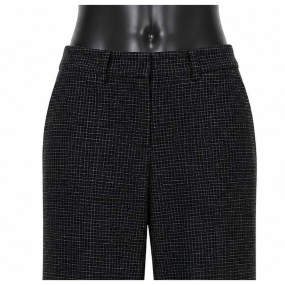 Liz Claiborne Liz Sport Womens Casual Pants Size 14 Black Windowpane Check Print - Picture 3 of 13